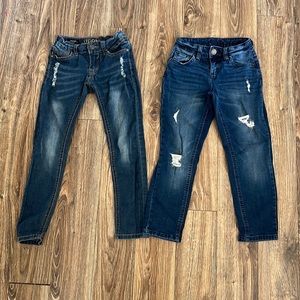 Girls size 7 distressed jeans Justice/Vigoss